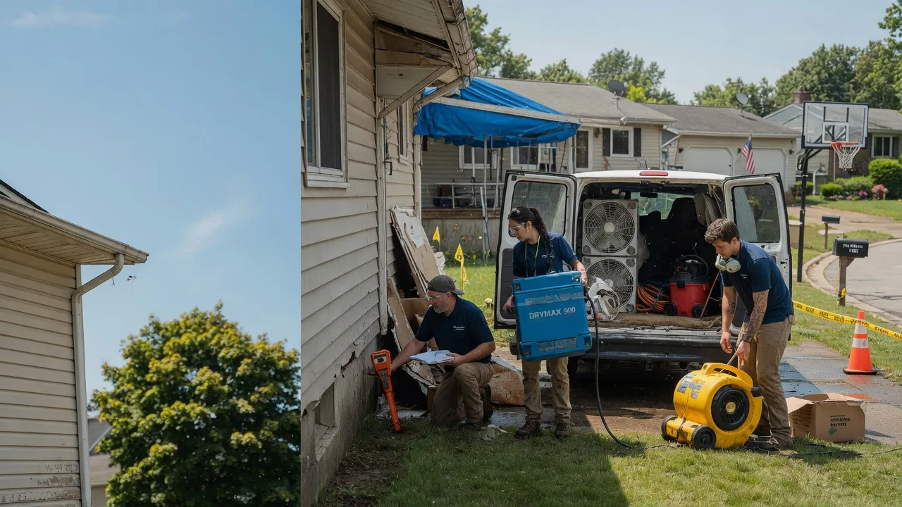 Ceiling Leak Cleanup in Harveysburg, OH near me
