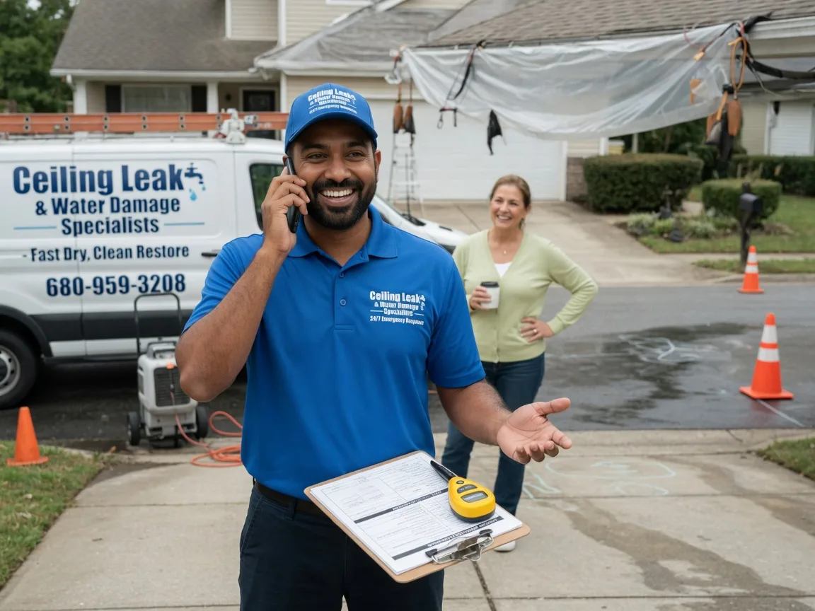 Ceiling Leak Cleanup Harveysburg, OH FAQs